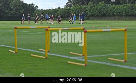 Bild: Andrew Roe/AHPIX LTD, Football, Doncaster Belles Training Session, 25/06/21, Cantley Park, Doncaster, UK Howard Roe >>>>07973739229 Stockfoto