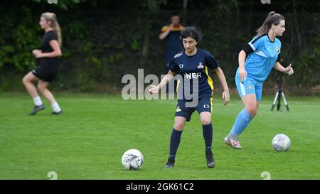 Bild: Andrew Roe/AHPIX LTD, Football, Doncaster Belles Training Session, 25/06/21, Cantley Park, Doncaster, UK Howard Roe >>>>07973739229 Stockfoto