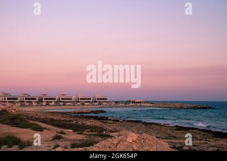 Bauarbeiten an der neuen Marina in Ayia Napa, Zypern im September 2021 Stockfoto