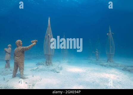 MUSAN - Museum für Unterwasserskulptur in Ayia Napa, Zypern Stockfoto