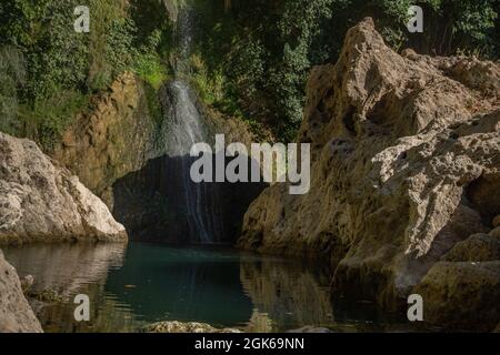 Route entlang des Flusses Guadalevin, ronda, malaga Stockfoto