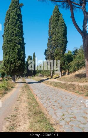 Alte Appian Way in Rom, Italien Stockfoto
