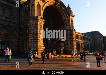 Nürnberg Barock Architektur beim Bahnhof oder Hauptbahnhof in der Innenstadt oder Altstadt von Nürnberg oder Nürnberg, Franken, Bayern Stockfoto