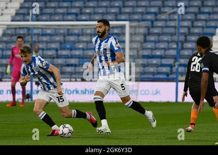 Bild: Liam Ford/AHPIX LTD, Fußball, Carabao Cup, Alex Vallejo von Huddersfield Town, Huddersfield Town gegen Everton, John Smiths Stadium, Huddersfield, Stockfoto