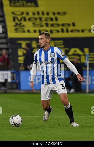 Huddersfield Town's Harry ToffoloBild: Liam Ford/AHPIX LTD, Football, Carabao Cup, Huddersfield Town gegen Everton, John Smiths Stadium, Huddersfield, Stockfoto
