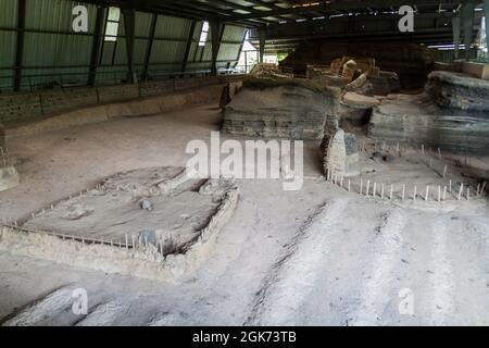 Archäologische Stätte von Joya de Ceren, El Salvador Stockfoto