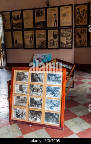 LEON, NICARAGUA - 25. APRIL 2016: Innenraum des Revolutionsmuseums in Leon, Nicaragua. Stockfoto