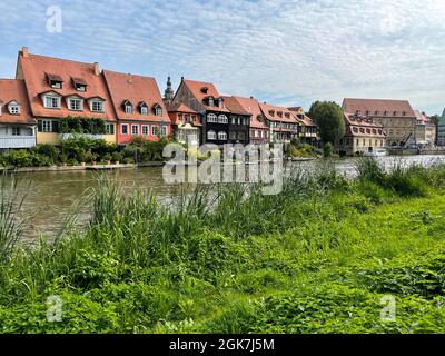 Blick auf das kleine Venedig in Bamberg Stockfoto