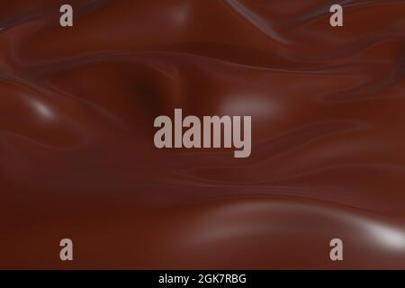 Cremig braune Schokolade Hintergrund, 3d-Rendering, Stockfoto