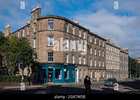 Lord Russell Place, Newington, Edinburgh, Schottland, Großbritannien. Stockfoto