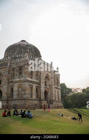 Shisha Gumbad, Lodhi Garden, Neu-Delhi Stockfoto