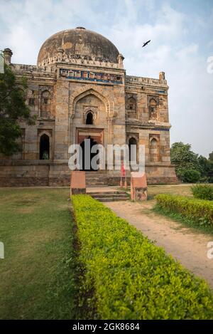 Shisha Gumbad, Lodhi Garden, Neu-Delhi Stockfoto