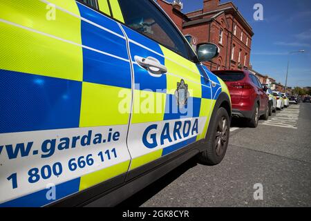 garda irish Polizei Patrouille Fahrzeug dublin, republik irland Stockfoto