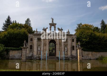 Valsanzibio, Padua - Italien, 11. September 2021: Garten der Villa Barbarigo in Valsanzibio, Padua. Stockfoto