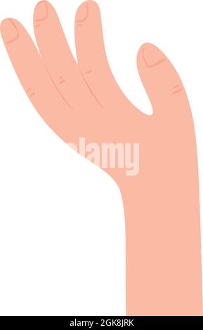 Geste mit erhobener Hand Stock Vektor