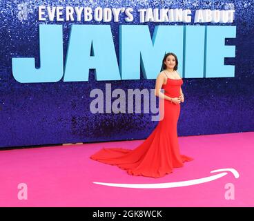 Lauren Patel, Everybody's Talking About Jamie - Weltpremiere, Royal Festival Hall, London, Großbritannien, 13. September 2021, Foto von Richard Goldschmidt, Stockfoto