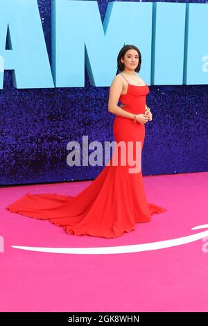 Lauren Patel, Everybody's Talking About Jamie - Weltpremiere, Royal Festival Hall, London, Großbritannien, 13. September 2021, Foto von Richard Goldschmidt, Stockfoto