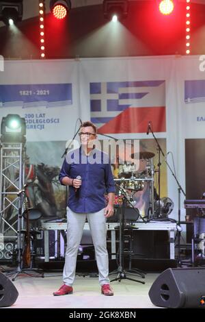 23. INTERNATIONALES GRIECHISCHES SONG FESTIVAL ZGORZELEC 2021,XXIII Miedzynarodowy Festiwal Piosenki Greckiej Stockfoto