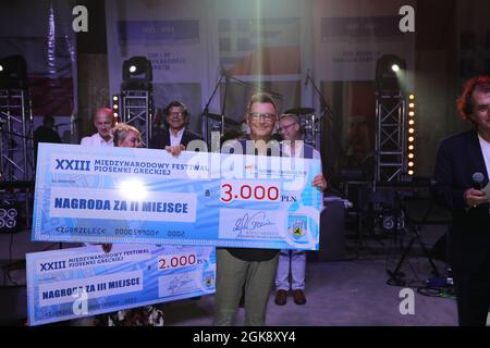 23. INTERNATIONALES GRIECHISCHES SONG FESTIVAL ZGORZELEC 2021,XXIII Miedzynarodowy Festiwal Piosenki Greckiej Stockfoto