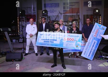 23. INTERNATIONALES GRIECHISCHES SONG FESTIVAL ZGORZELEC 2021,XXIII Miedzynarodowy Festiwal Piosenki Greckiej Stockfoto