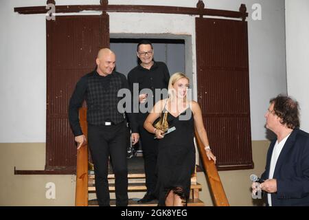 23. INTERNATIONALES GRIECHISCHES SONG FESTIVAL ZGORZELEC 2021,XXIII Miedzynarodowy Festiwal Piosenki Greckiej Stockfoto