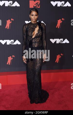 New York, USA. September 2021. Ciara nimmt am 2021 12. September 2021 an den MTV Video Music Awards im Barclays Center im Stadtteil Brooklyn in New York City Teil. Foto: Jeremy Smith/imageSPACE/Sipa USA Kredit: SIPA USA/Alamy Live News Stockfoto