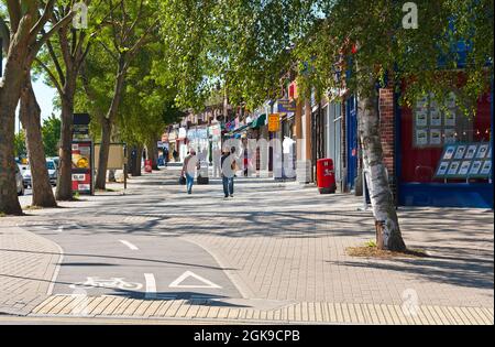 Fahrradweg der Alexandra Avenue Stockfoto