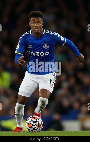 Liverpool, England, 13. September 2021. Demarai Gray von Everton während des Spiels der Premier League im Goodison Park, Liverpool. Bildnachweis sollte lauten: Darren Staples / Sportimage Credit: Sportimage/Alamy Live News Stockfoto