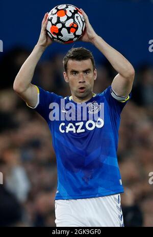 Liverpool, England, 13. September 2021. Seamus Coleman aus Everton während des Spiels der Premier League im Goodison Park, Liverpool. Bildnachweis sollte lauten: Darren Staples / Sportimage Credit: Sportimage/Alamy Live News Stockfoto