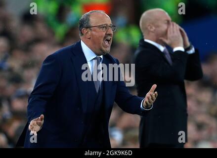 Liverpool, England, 13. September 2021. Rafael Be’TS-Manager von Everton während des Spiels der Premier League im Goodison Park, Liverpool. Bildnachweis sollte lauten: Darren Staples / Sportimage Credit: Sportimage/Alamy Live News Stockfoto