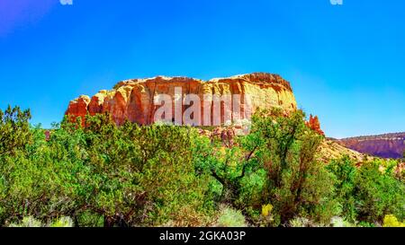 Ghost Ranch New Mexico Cliffs Stockfoto