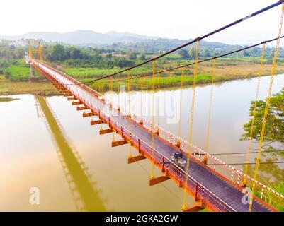 Schöne Brücke in Kon TUM Provinz Zentralvietnam Stockfoto