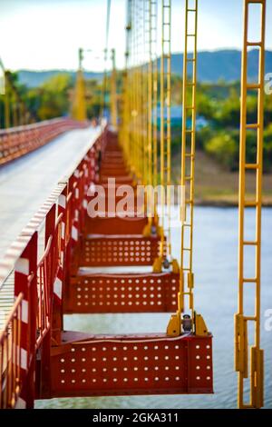 Schöne Brücke in Kon TUM Provinz Zentralvietnam Stockfoto