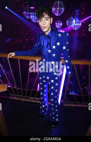 REDAKTIONELLE VERWENDUNG NUR Max Harwood nimmt an der Afterparty zur Weltpremiere von Amazon Prime Video's „Everybody's Talking About Jamie“ im Windmill Soho, London, Teil. Bilddatum: Montag, 13. September 2021. Stockfoto