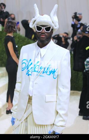 New York, USA. September 2021. Virgil Abloh besucht am 13. September 2021 die Benefiz Gala 2021 des Metropolitan Museum of Art Costume Institute in New York City, NY, USA. Foto von Charles Guerin/ABACAPRESS.COM Quelle: Abaca Press/Alamy Live News Stockfoto