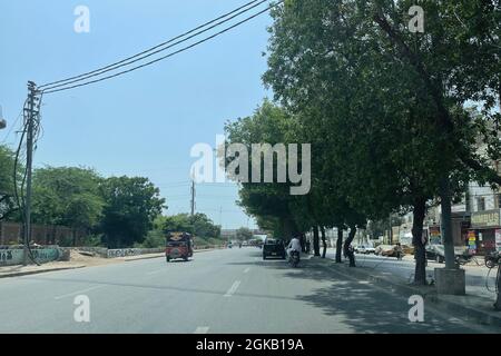 Shaheen-Komplex vor dem obersten Gericht. Financial Street Karachi Stockfoto