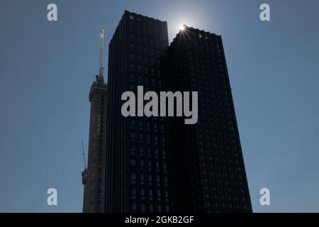 Modulares Gebäude zehn Grad in Croydon, Surrey, England Stockfoto