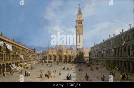 Künstler: Canaletto (Giovanni Antonio Canal, 1697-1768) Titel: Piazza San Marco. Jahr: 1720 Stockfoto