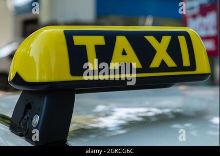 Taxi Schild, Deutschland Stockfotografie - Alamy