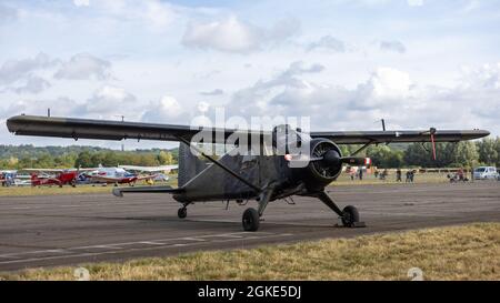Historisches Armeekorps de Havilland Beaver (XP820) auf der Abingdon Air & Country Show am 11. September 2021 Stockfoto