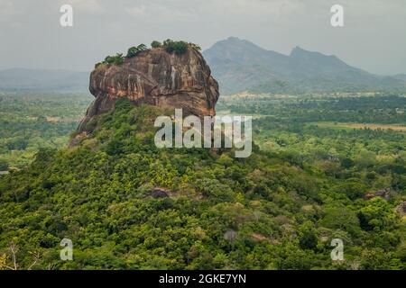 Blick auf Sigiriya Lion Rock, Sri Lanka Stockfoto