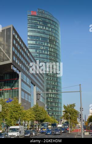Bahntower, Potsdamer Platz, Tiergarten, Mitte, Berlin, Deutschland Stockfoto