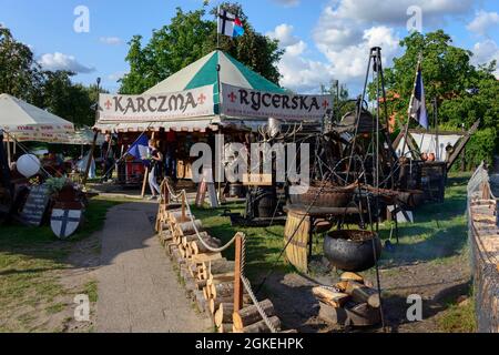 Mittelalterlicher Markt, Malbork, Pommern, Polen Stockfoto