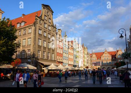 Long Market und Green Gate, Dlugi Targ, Altstadt, Danzig, Pommern, Grünes Tor, Zielona Brama, Danzig Stockfoto