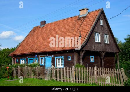 Masurian House, Popielno, Ruciane-Nida, Warmia-Masuren, Popiellnen, Warminsko-Mazurskie, Polen Stockfoto