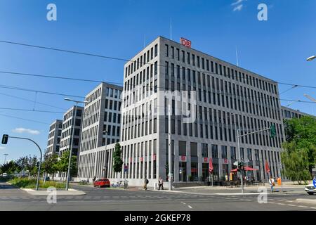 Deutsche Bahn, Bürogebäude, Elisabeth-Schwarzhaupt-Platz, Invalidenstraße, Mitte, Berlin, Deutschland Stockfoto