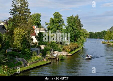 Mueggelspree, Neu-Venedig, Rahnsdorf, Treptow-Koepenick, Berlin, Deutschland Stockfoto