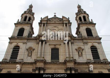 Unsere Dame der Verkündigungskathedrale in nancy in lothringen in frankreich Stockfoto