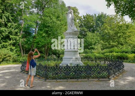 Denkmal Königin Luise von Preußen, Luiseninsel, großer Tiergarten, Tiergarten, Mitte, Berlin, Deutschland Stockfoto