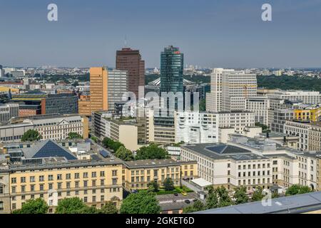 Stadtpanorama, Potsdamer Platz, Mitte, Berlin, Deutschland Stockfoto